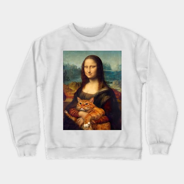 Mona Lisa Crewneck Sweatshirt by timegraf